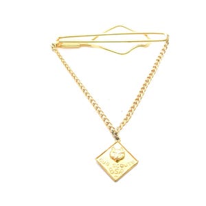 Tie Chain with Guard vintage BSA Boy Scouts of Americe Tie Clip with Chain Cub Scouts Mid Century formal Necktie Accessory