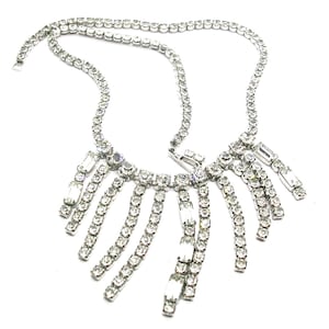 Rhinestone-Halskette klassische Weinlese-Frauen-Schmucksachen Quaste Front