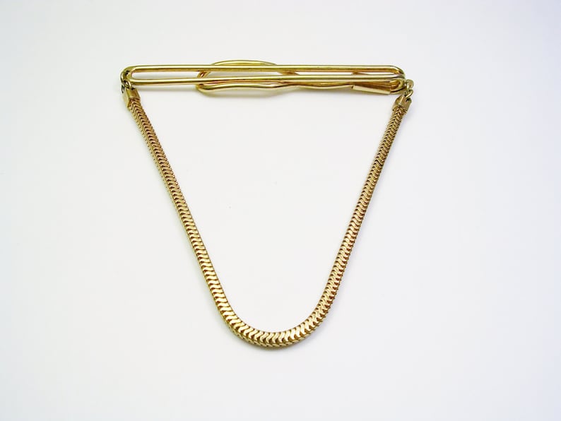 Vintage Tie Chain simple Design Tie Slide Tie Clip Tie Accessory Formal Wear Men Wedding Jewelry Tie Bar Best Man SWANK