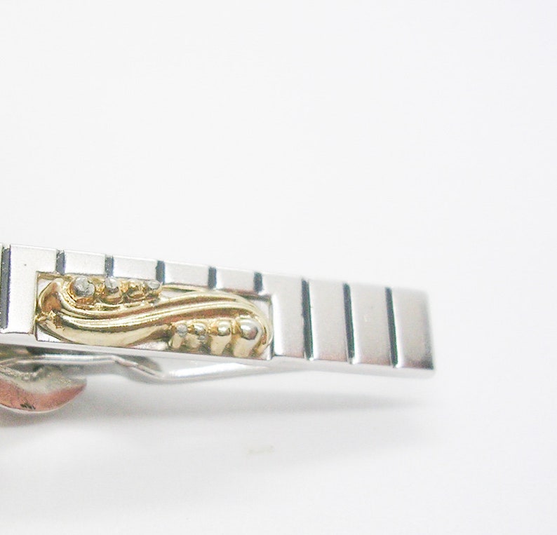 Vintage SWANK Tie Clip slim Tie Bar Men Formal Wear Necktie Accessory Man Wedding Jewelry Groom Gift