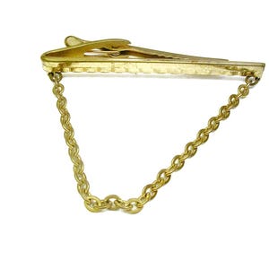 Vintage Tie Chain HICKOK USA Tie Clip with chain Tie Accessory Men&#39;s Accessories Jewelry Man Jewelry Wedding Tie Bar