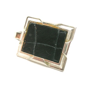 Vintage PIONEER Tie Clip genuine Leather Tie Bar Crocodile Clasp Formal Wear Necktie Jewelry Man Wedding Gift