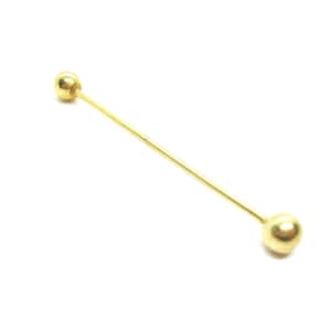 Collar Bar gold tone vintage Formal Collar Pin Shirt Accessory
