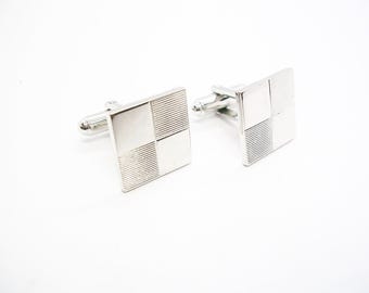 Vintage Cufflinks elegant square Design simple Men Wedding Shirt Accessory