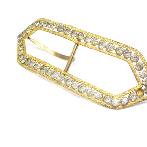 Vintage riemgesp strass riemgesp messing afwerking