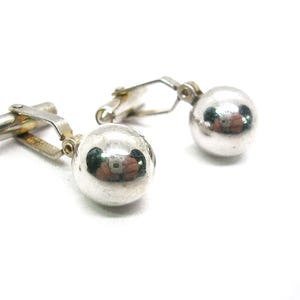 Vintage Destino Designer Cuff Links silver tone Marble front classic Formal Wear