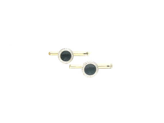 Tuxedo Studs Vest Buttons Set of 2 gold plate Men… - image 1