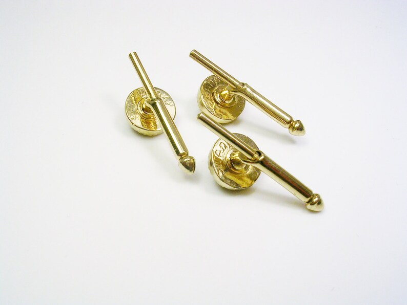 Vintage Tuxedo Studs Set of 3 Shirt Buttons SWANK Waistcoat Etsy