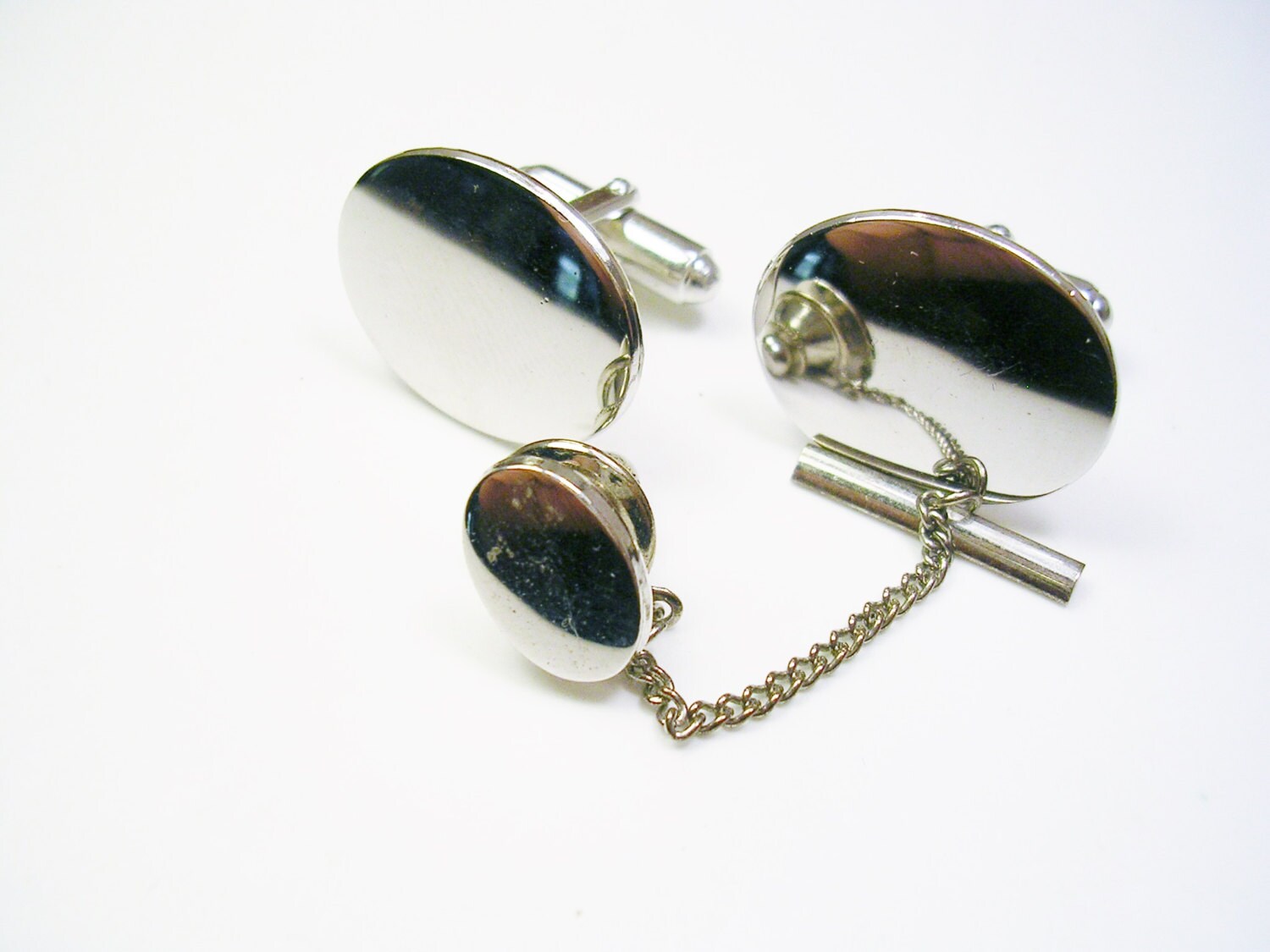 Vintage ANSON Cufflinks Tie Tack Set Men Cuff Links with Etsy