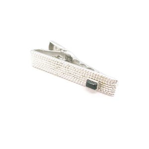 Tie Clip vintage Tie Bar black Onyx Formal Wear Necktie Accessory Man Wedding Jewelry Groom Gift