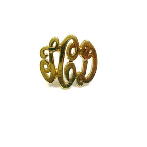 Vintage Krawattennadel Anfangsbuchstaben TCD, Monogramm Krawattennadel mit Kette Anson Men Hochzeitsschmuck, Krawattenzubehör, Bräutigam Trauzeuge Geschenk