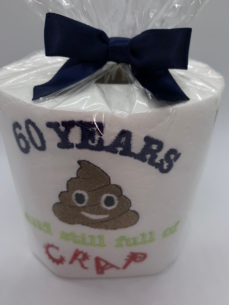 Unique Birthday gift/ Customized Embroidered Toilet paper/ Etsy