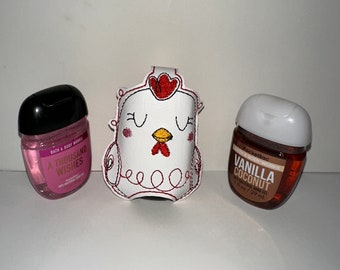 Stocking Stuffer for a Chicken Lady  / Cute Hand Sanitizer Holder/ Secret Santa or Co-work Party /Comes with a Hand Sanitizer