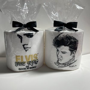 Embroidered Elvis Toilet Paper Roll: Novelty Music Gift