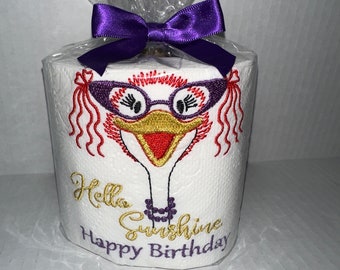 Fun Unique Ostrich Gift/ Best Friend / Hello Sunshine / Novelty Birthday Gift /Bird Lover Special Gift