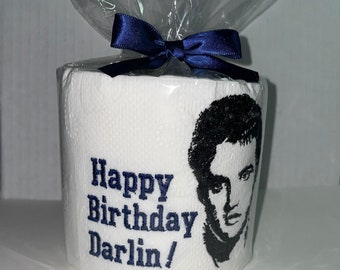 Happy Birthday Darling/ Elvis Lovers Birthday/ Sweetheart gift/ Customize color Blue/ request different color