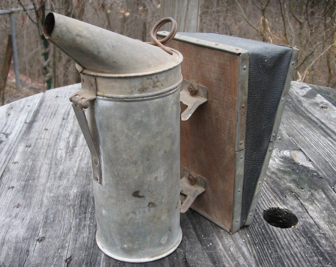 Vintage Bee Smoker Fogger Honey Keeper Equipment Supply Root Etsy