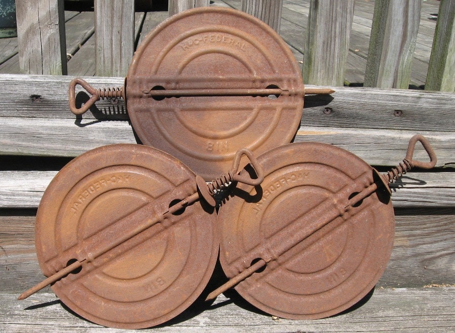 3 metal dampers 8 in coal wood stove vintage old federal lot Etsy