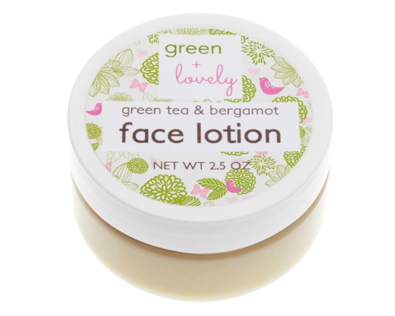 GREEN TEA Lotion /// Facial Cream Antioxidant Rich Lotion Etsy