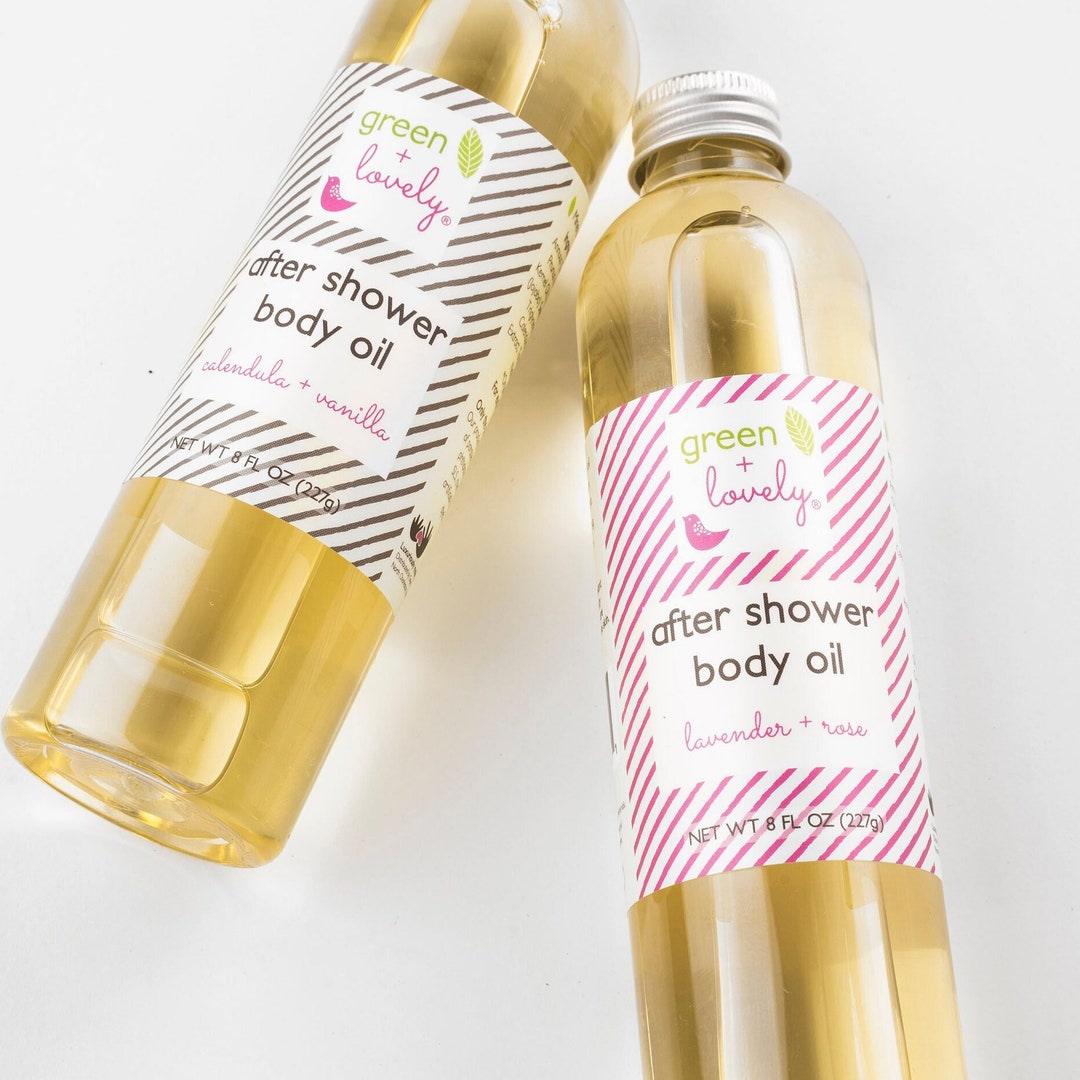 LAVENDER ROSE /// After Shower Body Oil Dry Oil Moisturizer Etsy