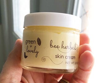 Biene Hautcreme /// Ringelblumen Hautcreme, Nachtcreme, Gelée Royale, handgemachte Lotion, Geschenk für Sie, Handcreme, Spa-Geschenk