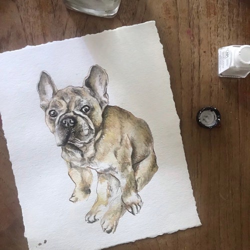 Custom Pet Portrait Mounted to shops 11x14