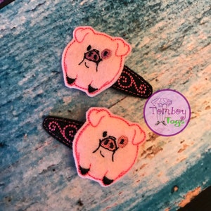 waddles inspired hair clips