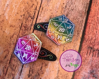 D20 hair clips