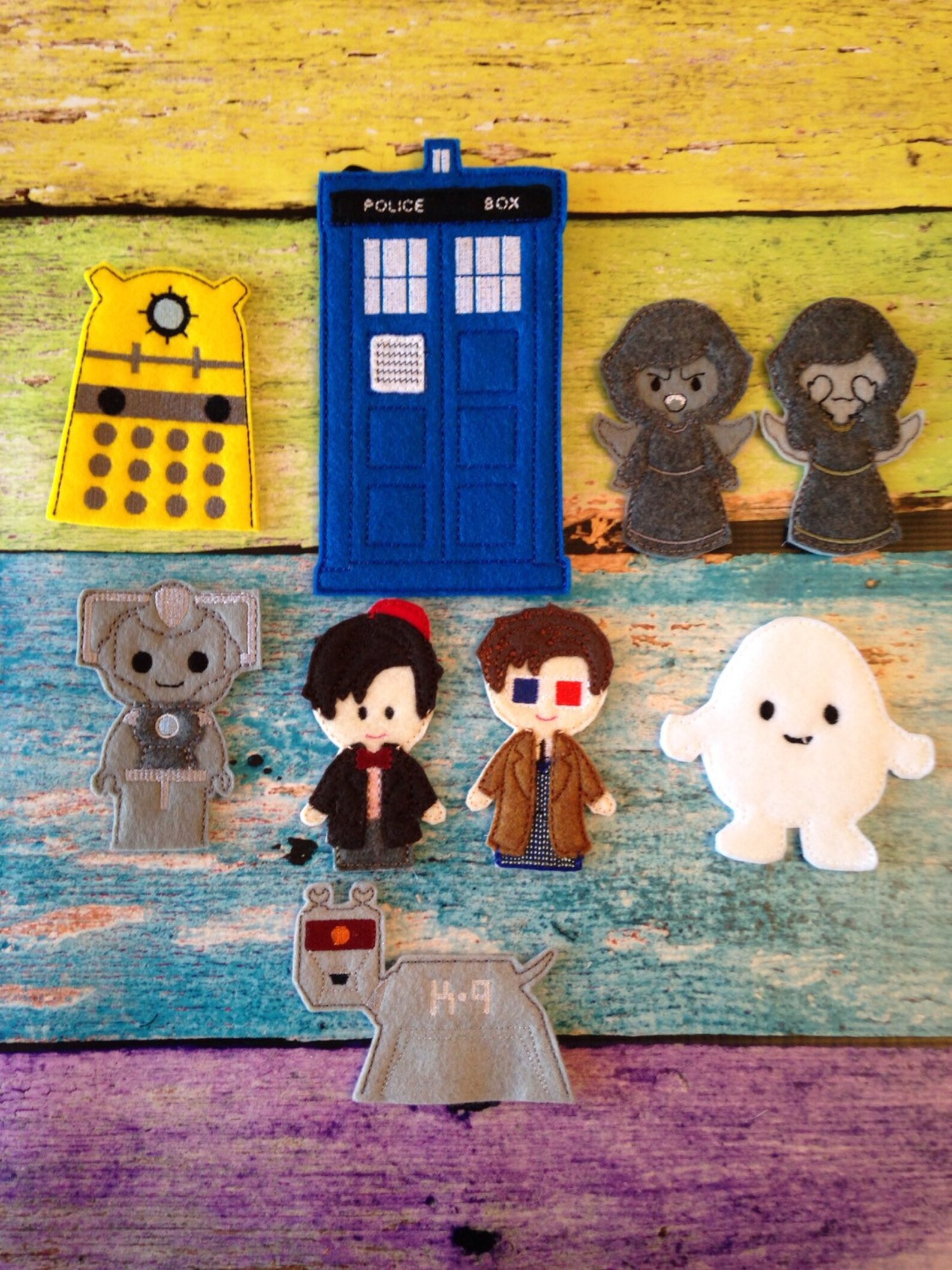 The Doctor Inspired Finger Puppet Busy Bag Set - Etsy