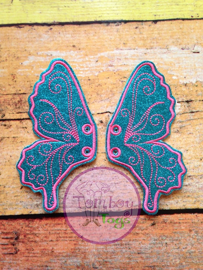 Butterfly shoe wings, corset wings image 1