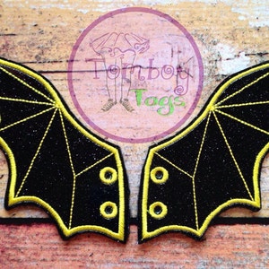 Bat shoe wings, corset wings image 1