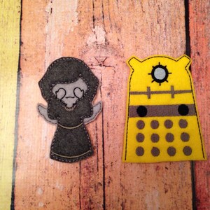 The doctor inspired finger puppet busy bag set image 4