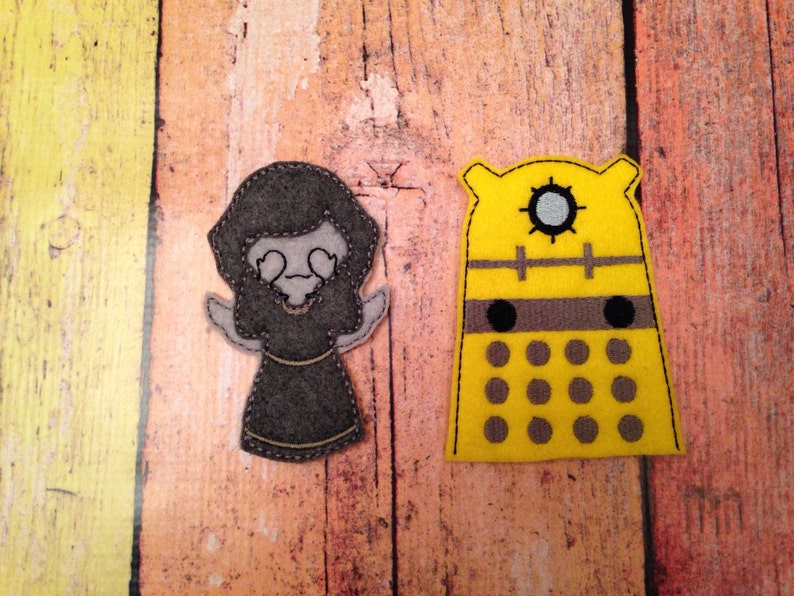 The doctor inspired finger puppet busy bag set image 4