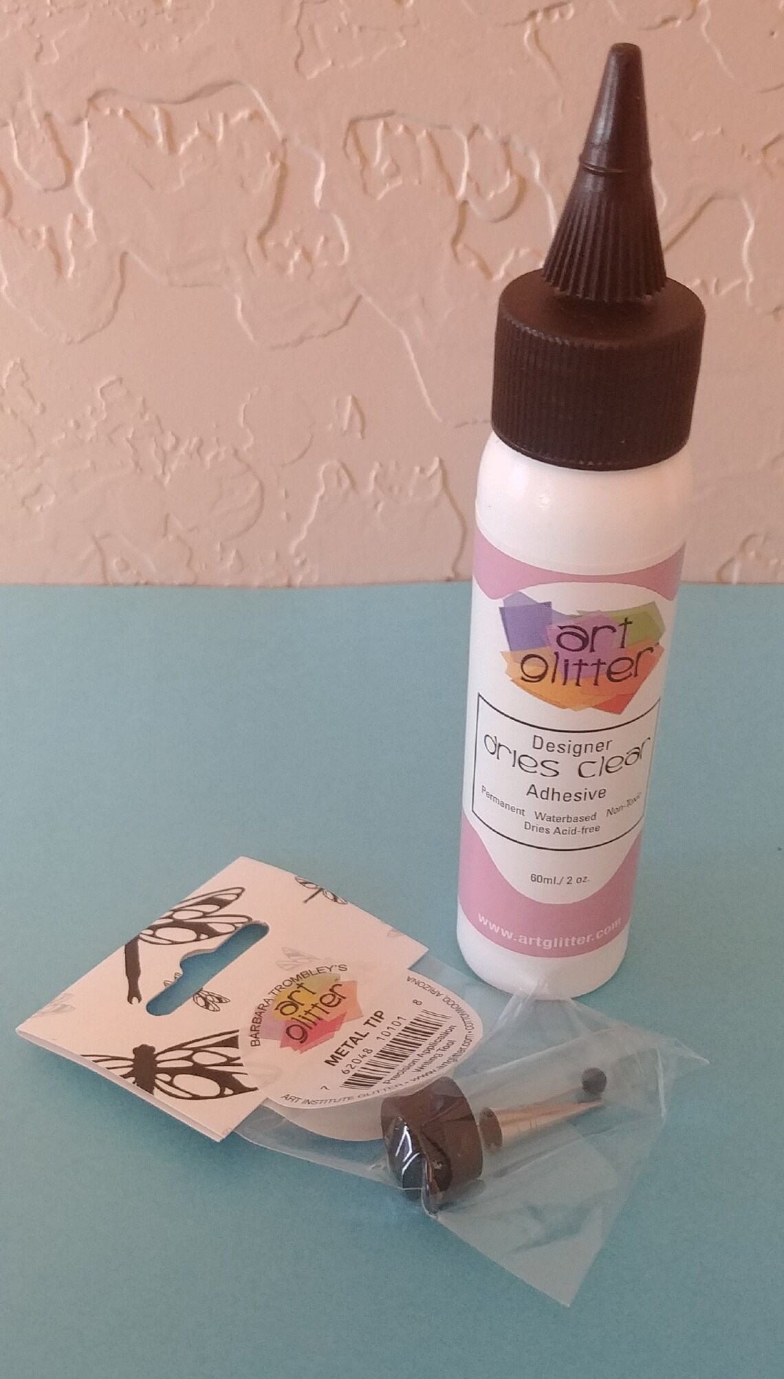 2oz Bottle of Art Glitter Glue With Metal Tip Etsy