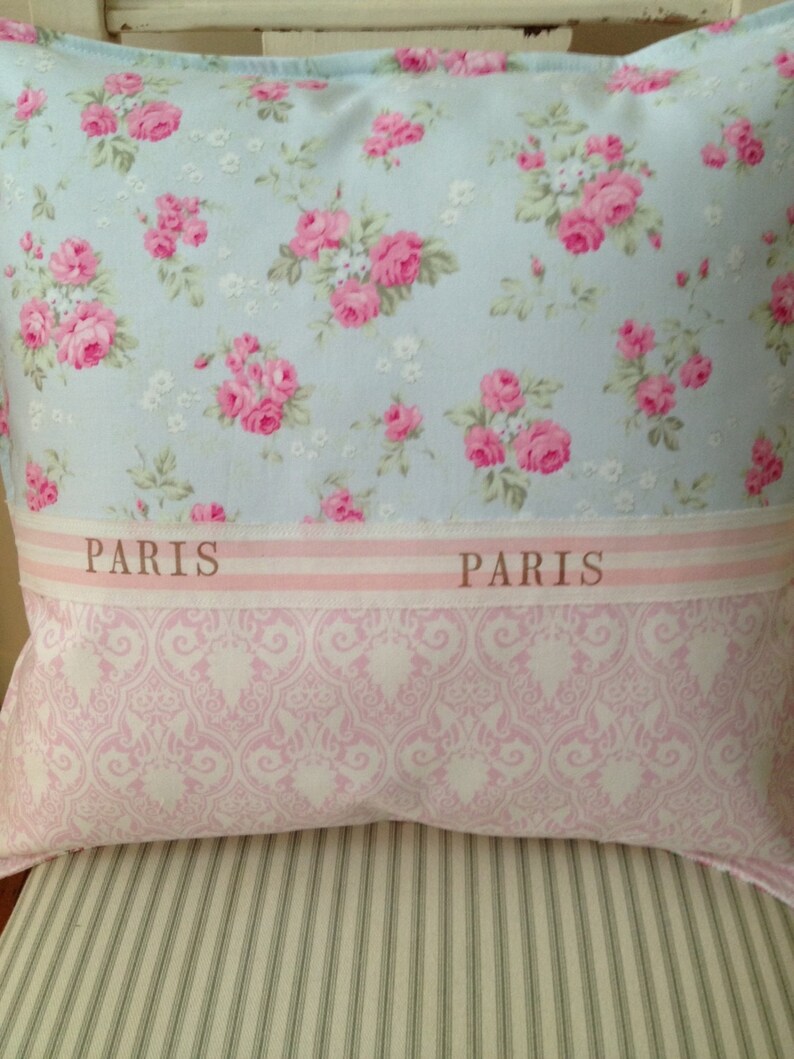 French Country Pillow Shabby Chic Paris Apartment Sham Etsy