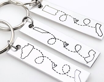 etsy long distance keychain