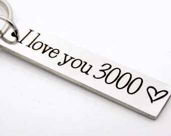 I love you 3000 couples gift - Anniversary Gift - Gift for Husband or Wife - Gift for Girlfriend or Boyfriend