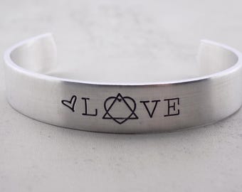 Adoption Gift - Handstamped Cuff - Gift for Adopted Daughter
