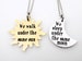 Long Distance Set of 2 Necklaces Celestial Sun and Moon Themed makes a great gift for couples, best friends, Girlfriend or Boyfriend 