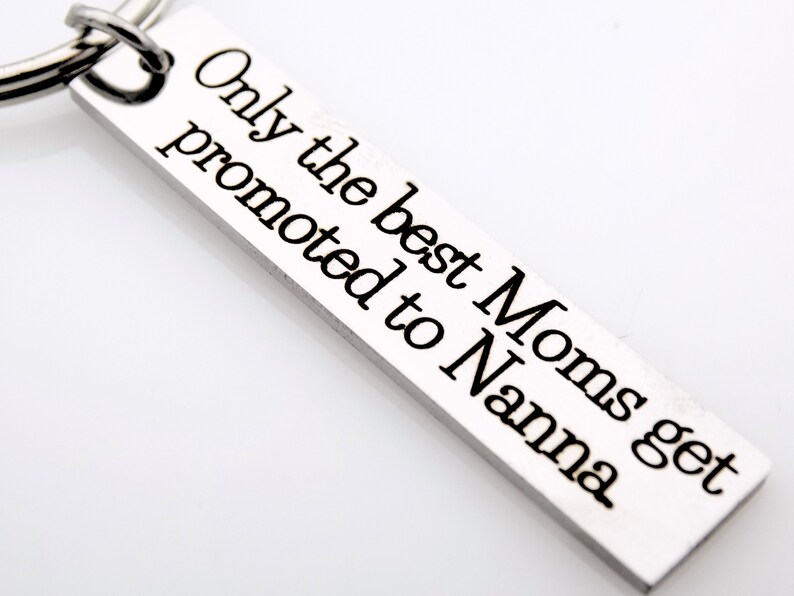 Only the best get promoted Keychains Gift for Nanna, Poppa, Grandma, Grandpa Text can be customized Single Keychain image 4