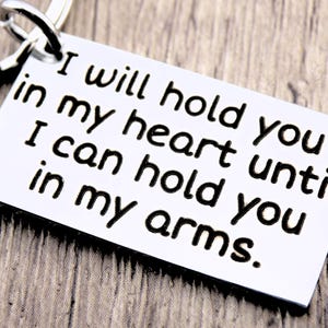 Long distance Gift Laser Engraved keychain