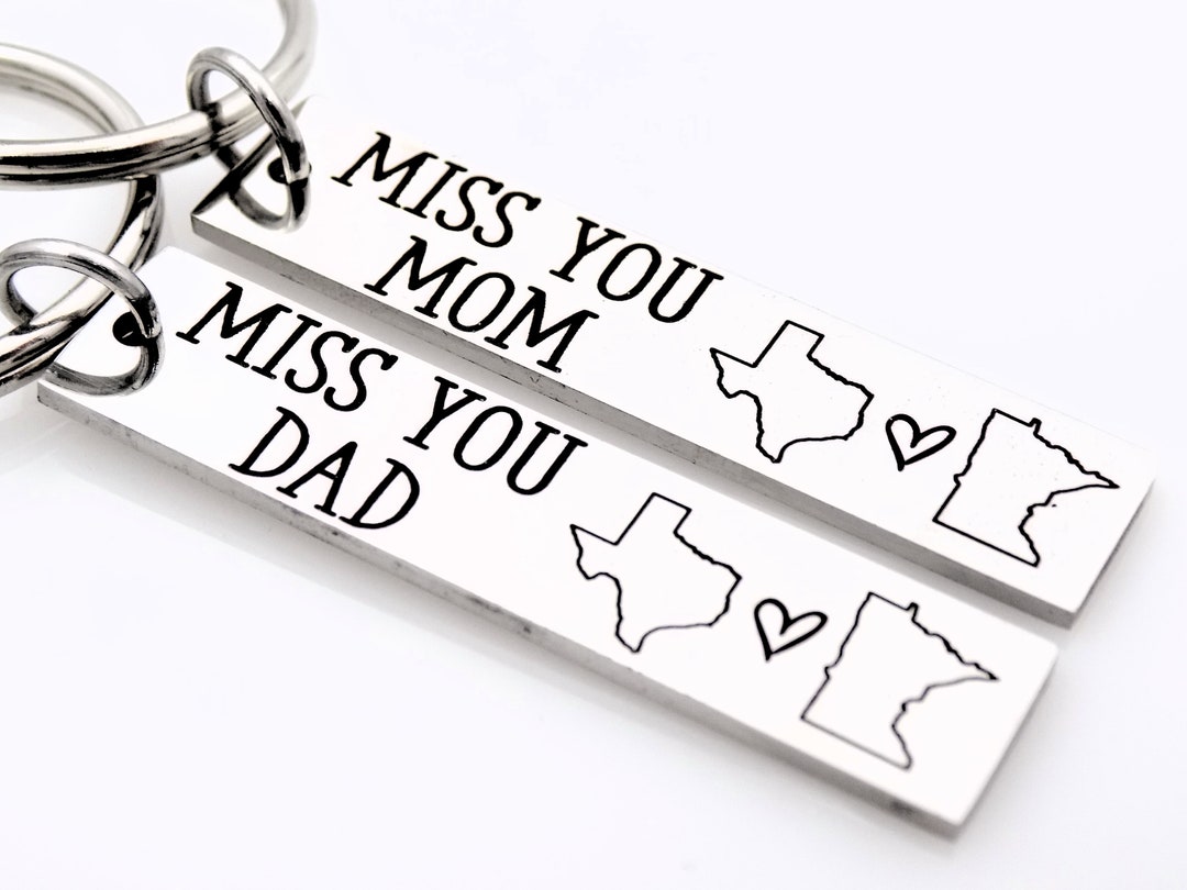 Buy Long Distance Parent Gift Miss You Mom and Dad Choose ANY ...