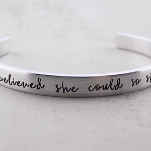 Inspirational Bracelet She believed she could so she did group gift idea