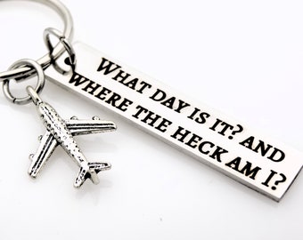 Flight attendant or Pilot gift - Funny Keychain