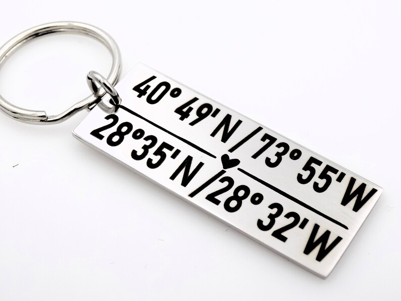 Custom Coordinates keychain Choose your locations image 8