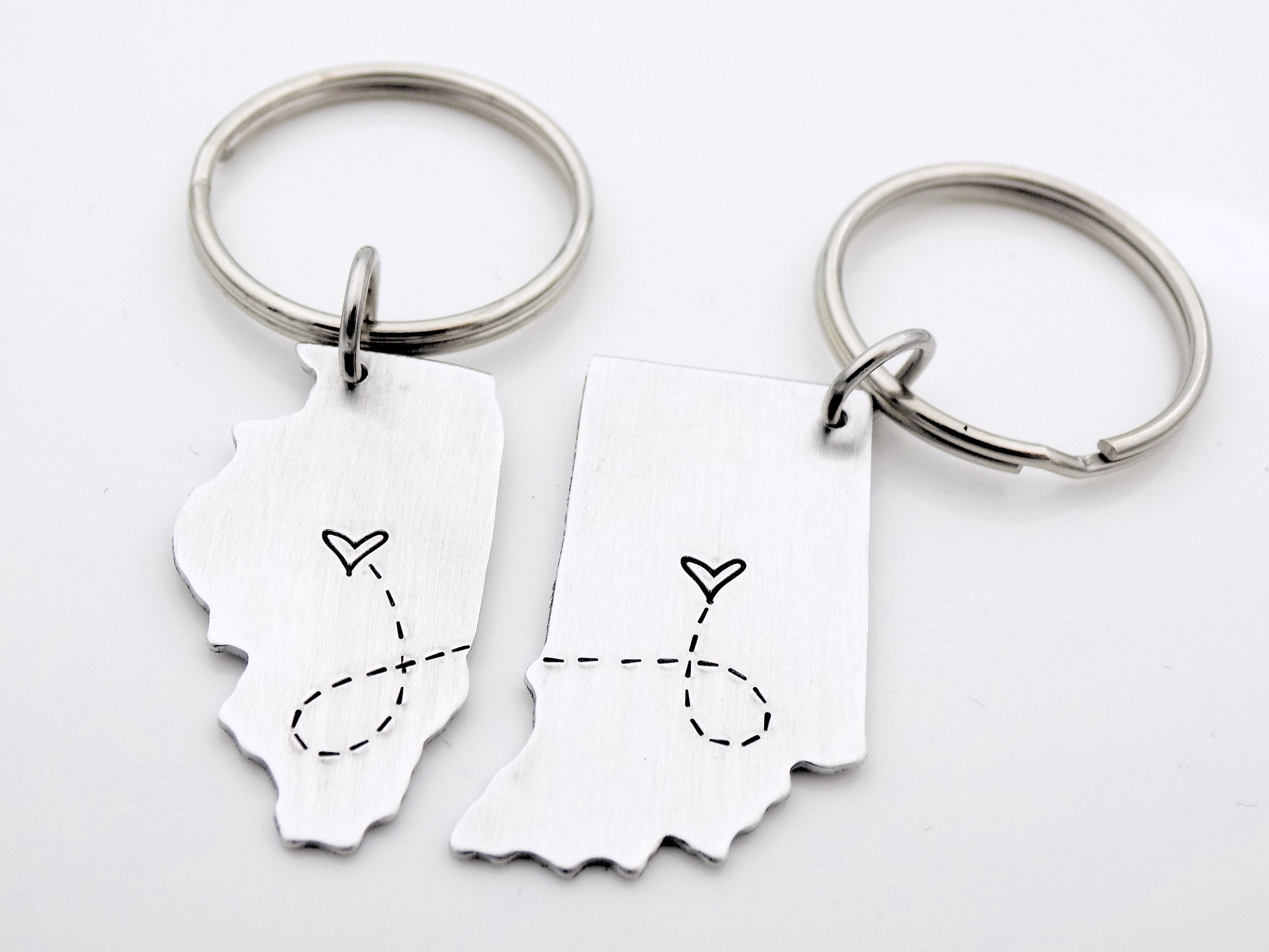 Long Distance State Map Gift Custom with your locations Etsy 日本 チングリングとジングル 「マウイ島のため」