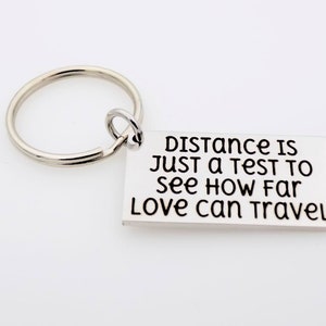 Long distance Quote gift idea keychain image 7