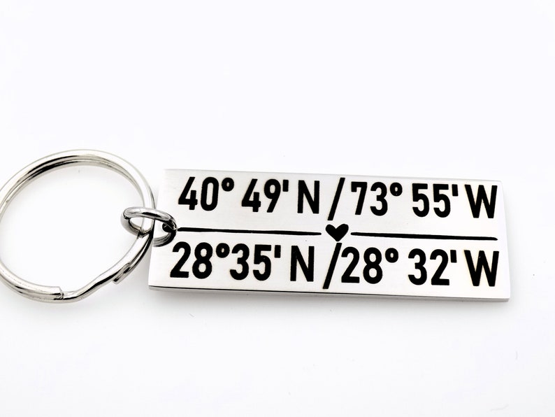 Custom Coordinates keychain Choose your locations image 5