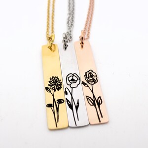 Custom Birth Month Necklace Gift for Mother's Grandmother's Nanna's Custom Laser Engraved image 8