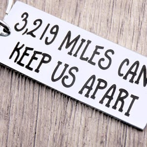 Personalized Long Distance Gift - Custom with your miles
